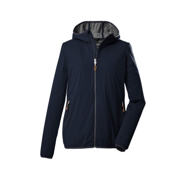 Killtec Wanderjacke mit Kapuze KOS 61 (2-Lagen, PFC-frei, sehr leicht) navyblau Damen